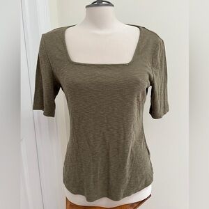 Marled lightweight cotton blend top size ladies medium